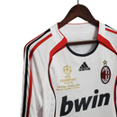 Camisa Milan II 2006/2007 Manga Longa - Retrô - Branca