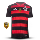 Camisa Flamengo I 25/26 - Vermelha e Preta + Patch Copa do Brasil