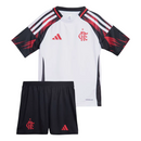 Kit Infantil Flamengo II 25/26 – Branco e Preto