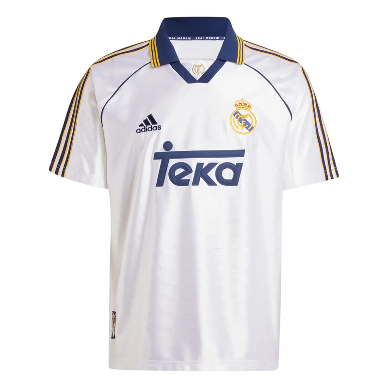 Camisa Real Madrid I 1999/2000 Adidas - Branca - Retrô